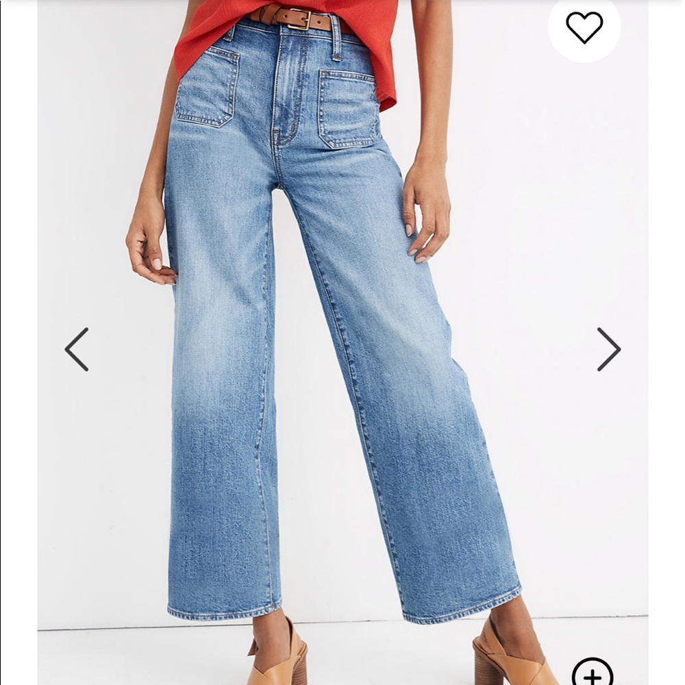 Madewell wide leg crop jeans
